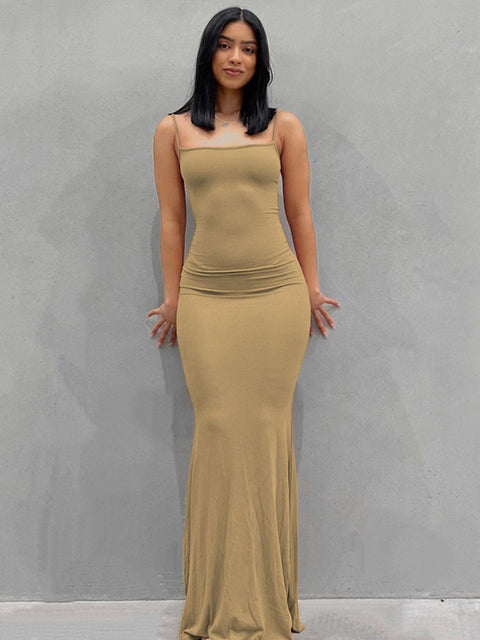 Load image into Gallery viewer, Backless Long Maxi Dress

