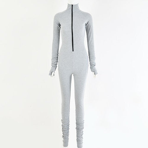Load image into Gallery viewer, Turtleneck Gloved Sleeve Jumpsuits
