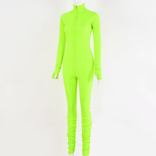 Load image into Gallery viewer, Turtleneck Gloved Sleeve Jumpsuits
