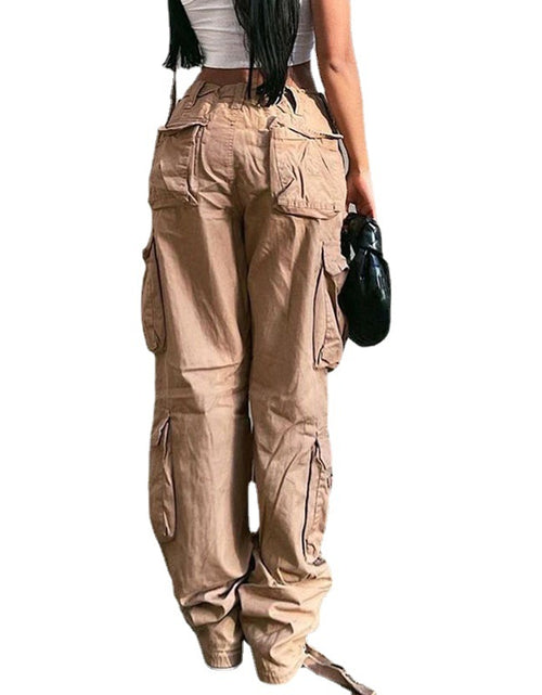Load image into Gallery viewer, Cargo Solid Baggy Pants
